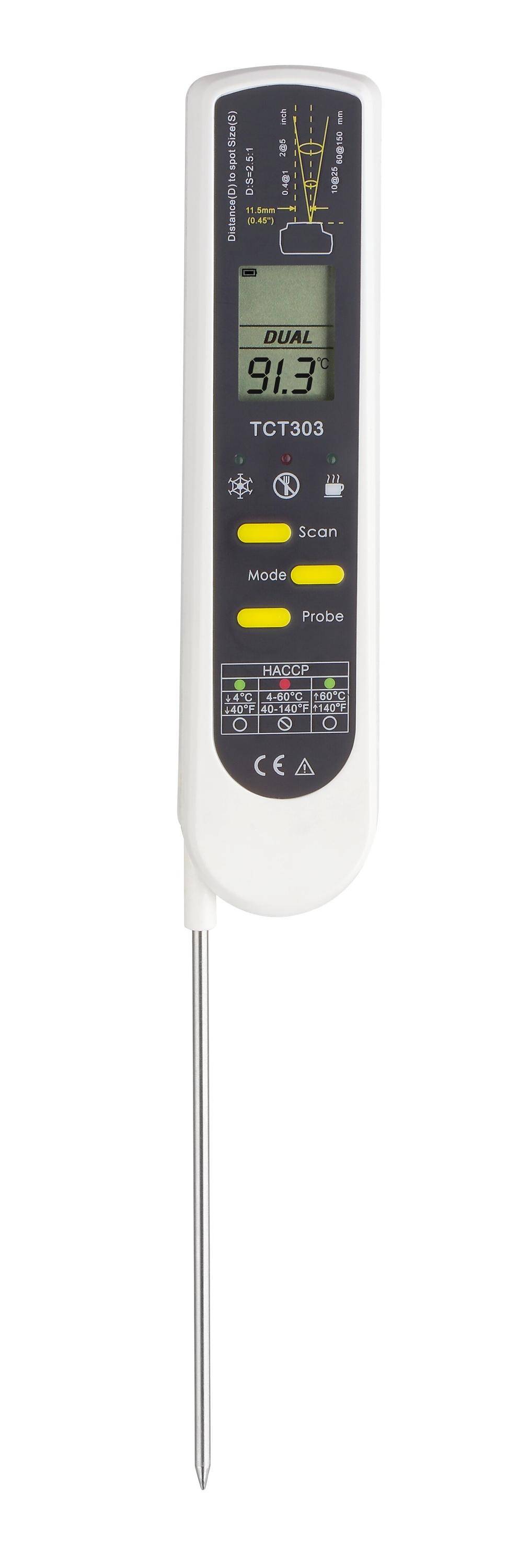 DualTemp Pro Einstech-Infrarot-Thermometer HACCP / EN 13485-1