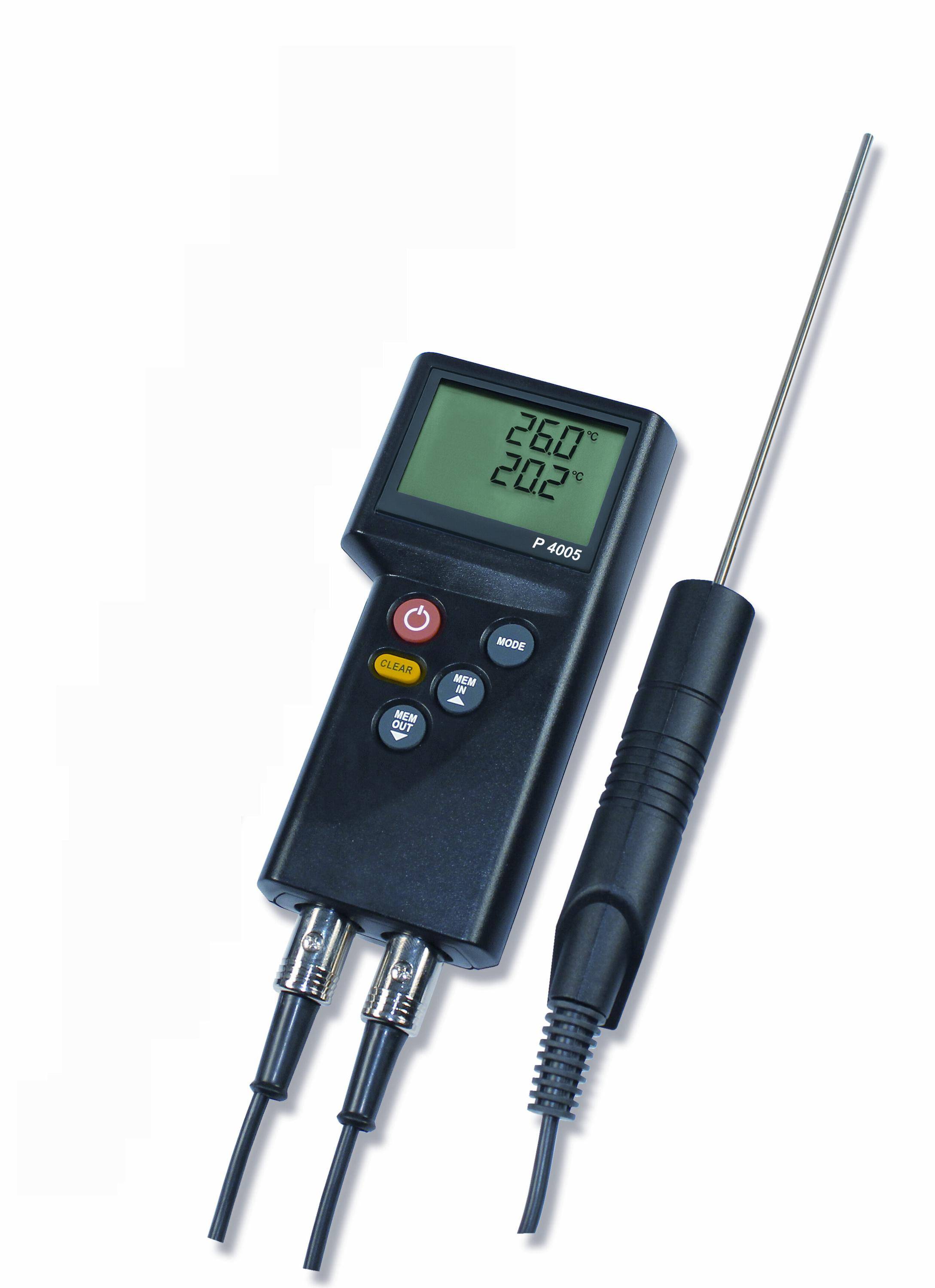 P4005 Profi-Thermometer, 2-Kanal, für PT100 Sensoren-1