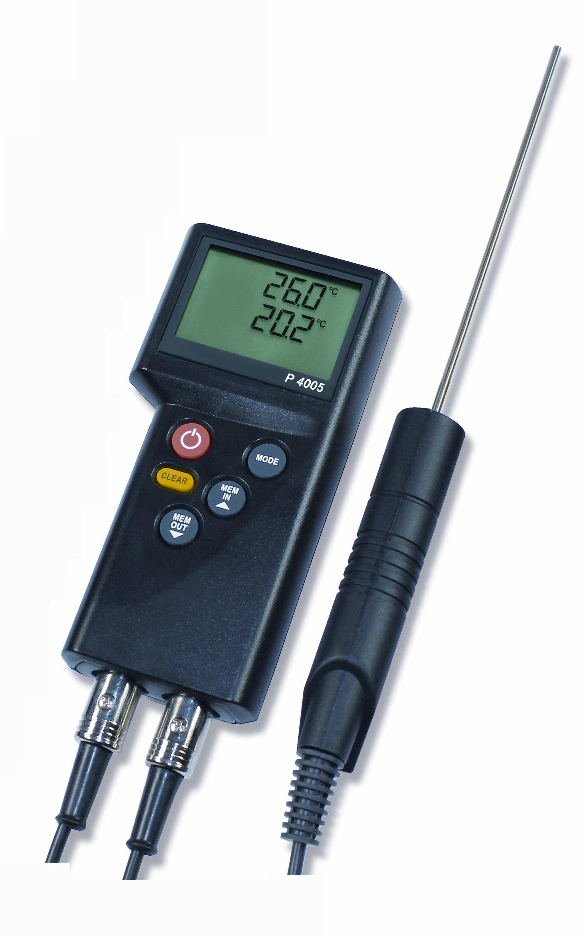P4005 Profi-Thermometer, 2-Kanal, für PT100 Sensoren-2