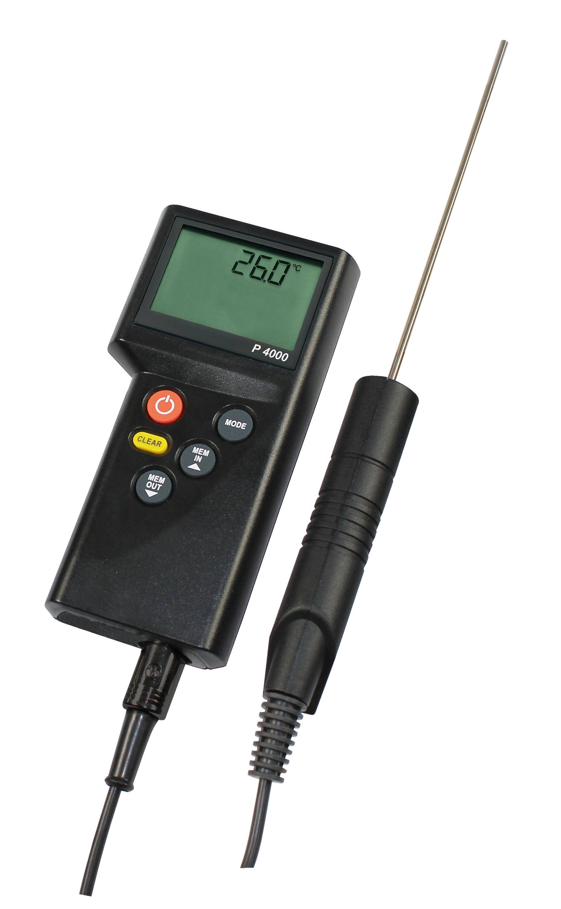 P4000W Wasserdichtes Profi-Thermometer, 1-Kanal, für PT100 Sensoren-0