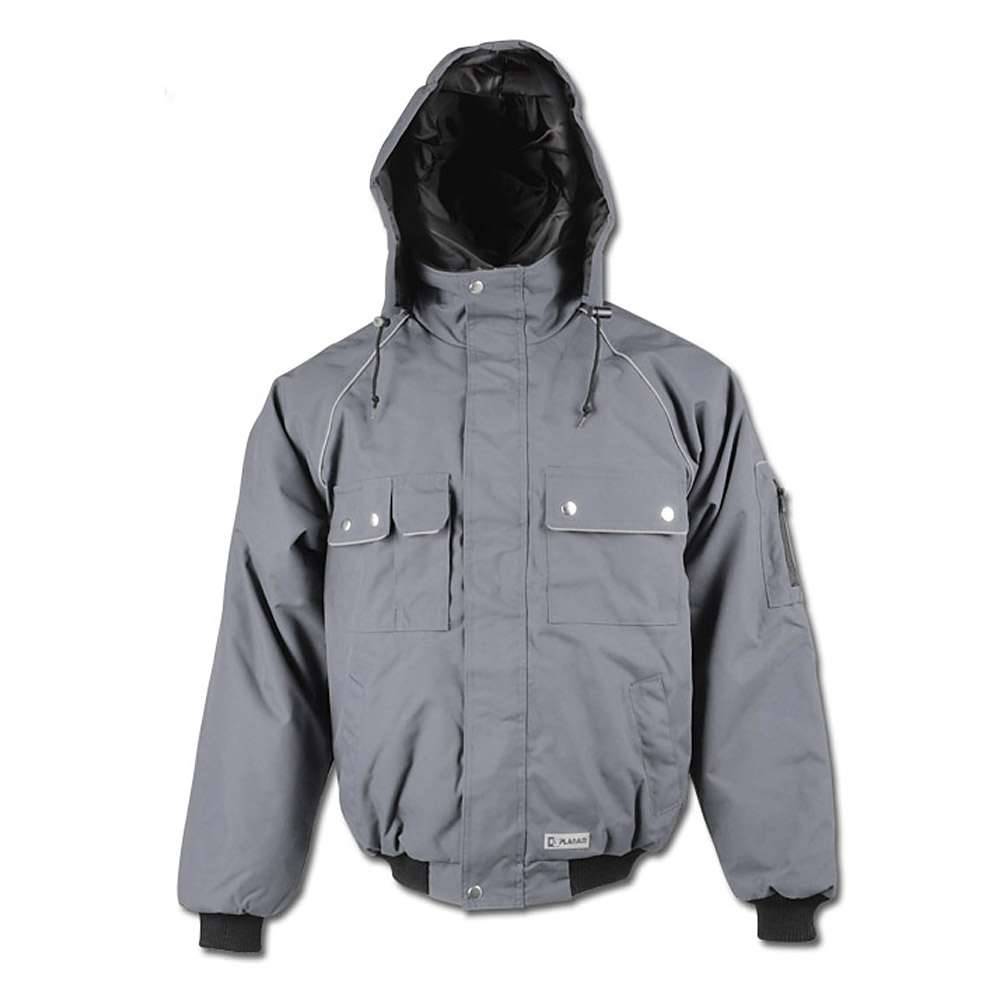 Planam Winterblouson Canvas 320, Outdoor grau/schwarz Gr. XL-0