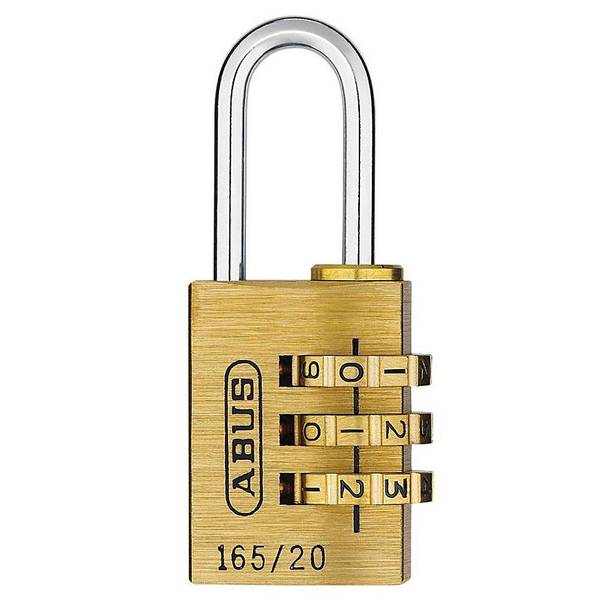 Zahlenvorhangschloss 165 Schlosskörper-B.23mm MS Zahlenroll.3 ABUS
