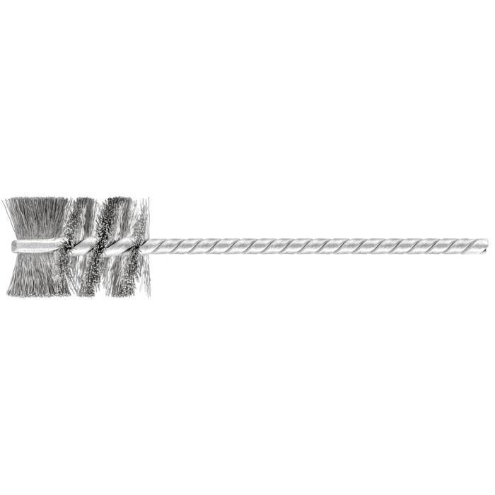 Rohrbürste - PFERD - Bürsten-Ø 19 mm - mit Edelstahlbesatz - Bezeichnung IBU 1925/3,8 INOX 0,12 - Schaft-Ø 3,8 mm - Besa-0