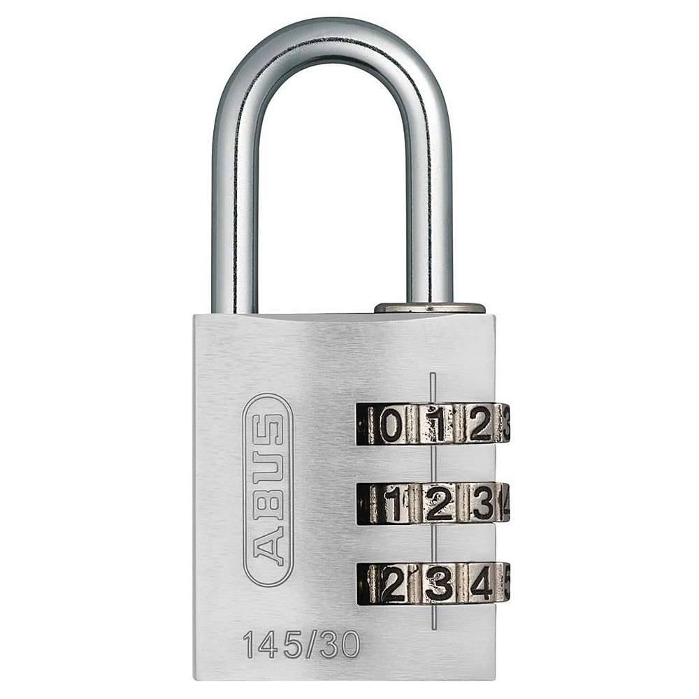 Zahlenvorhangschloss 145 466205 Farbe silber Typ 145 Bügelhöhe 25 mm Bügelstärke 5 mm Breite 31,5 mm Code 3-stellig-0