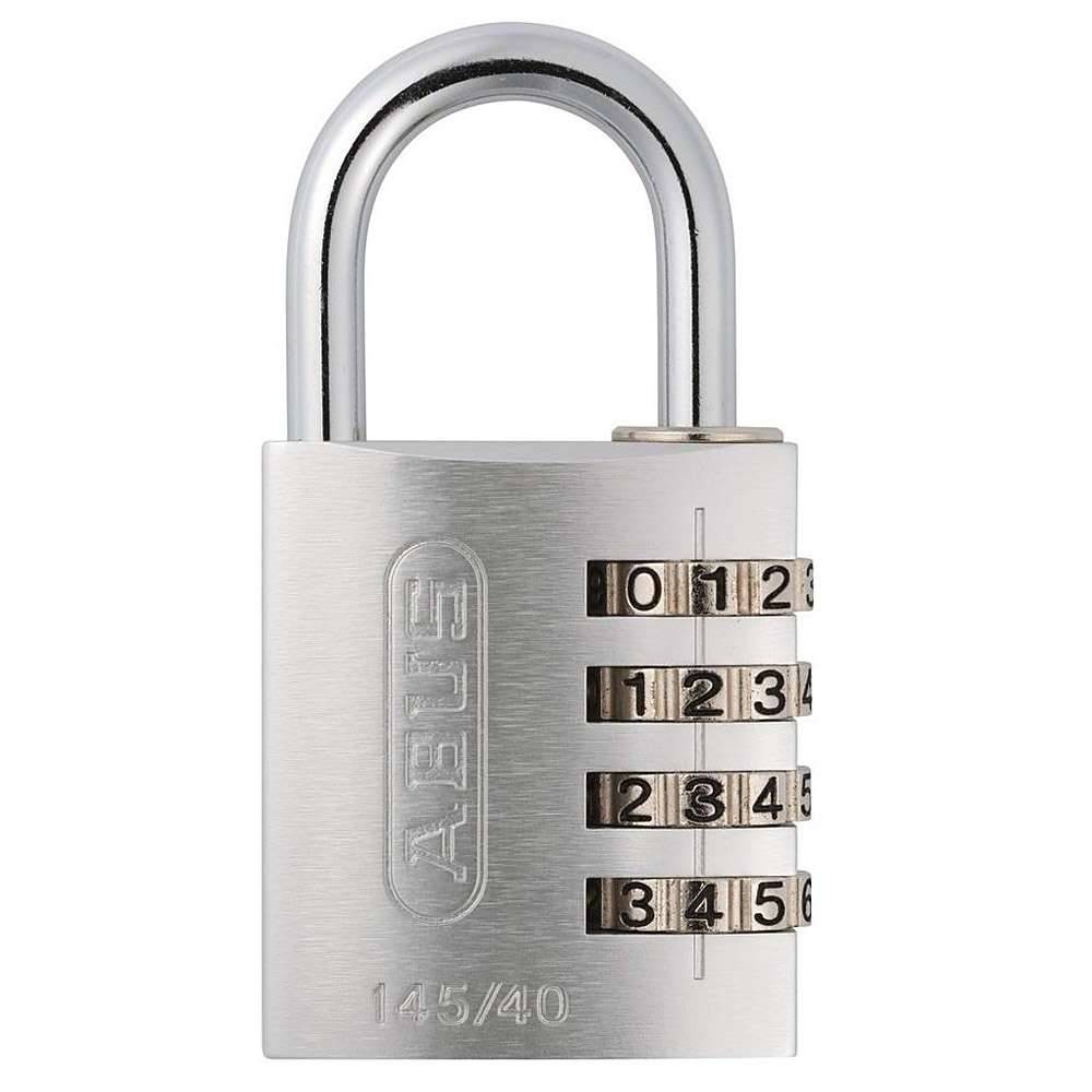 Zahlenvorhangschloss 145 488146 Farbe silber Typ 145 Bügelhöhe 26 mm Bügelstärke 6 mm Breite 41,5 mm Code 4-stellig-0