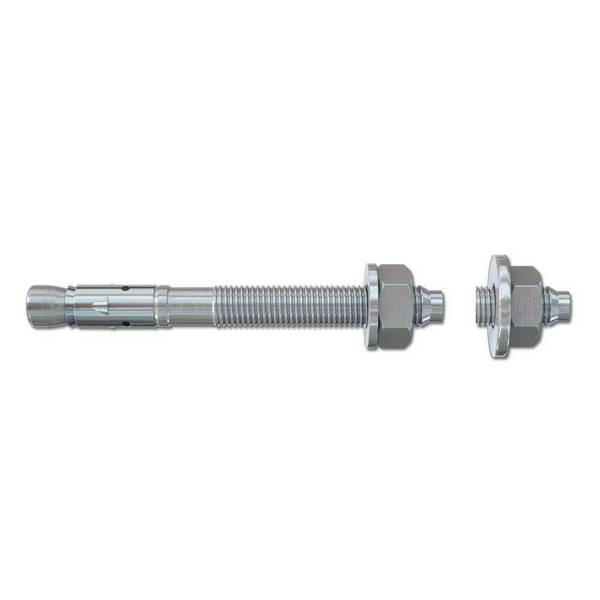 fischer® Bolzenanker - FBZ 12/10 GS - Stahl galvanisch verzinkt, mit großer Unterlegscheibe - M 12 x 61 mm - Dübellänge 110 mm - VE 20 Stück - Preis per VE