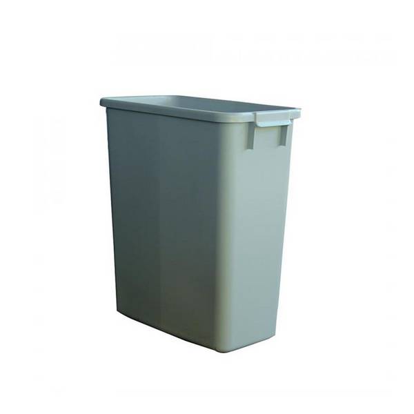 Abfall- u.Wertstoffsammler 60l H590xB285xT555mm PE grau GRAF