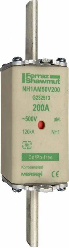 3 Stk. Mersen Sicherungseinsatz NH aM NH1AM50V200-0