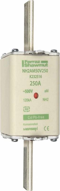 3 Stk. Mersen Sicherungseinsatz NH aM NH2AM50V250-0