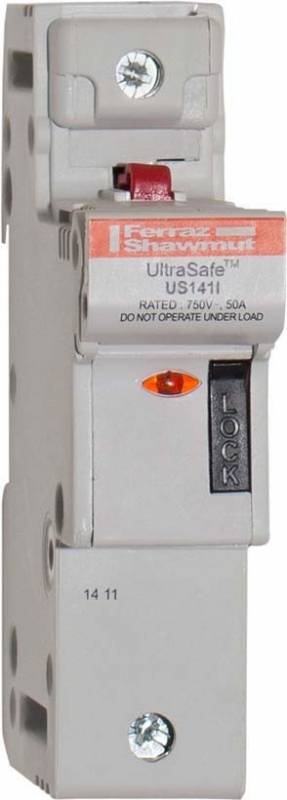 6 Stk. Mersen Sicherungshalter UL US141I-0