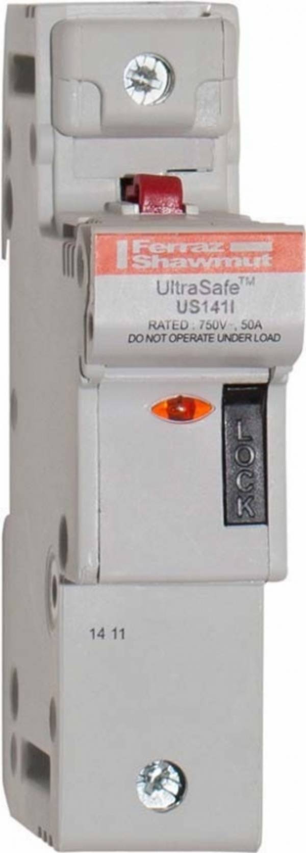 6 Stk. Mersen Sicherungshalter UL US141MI