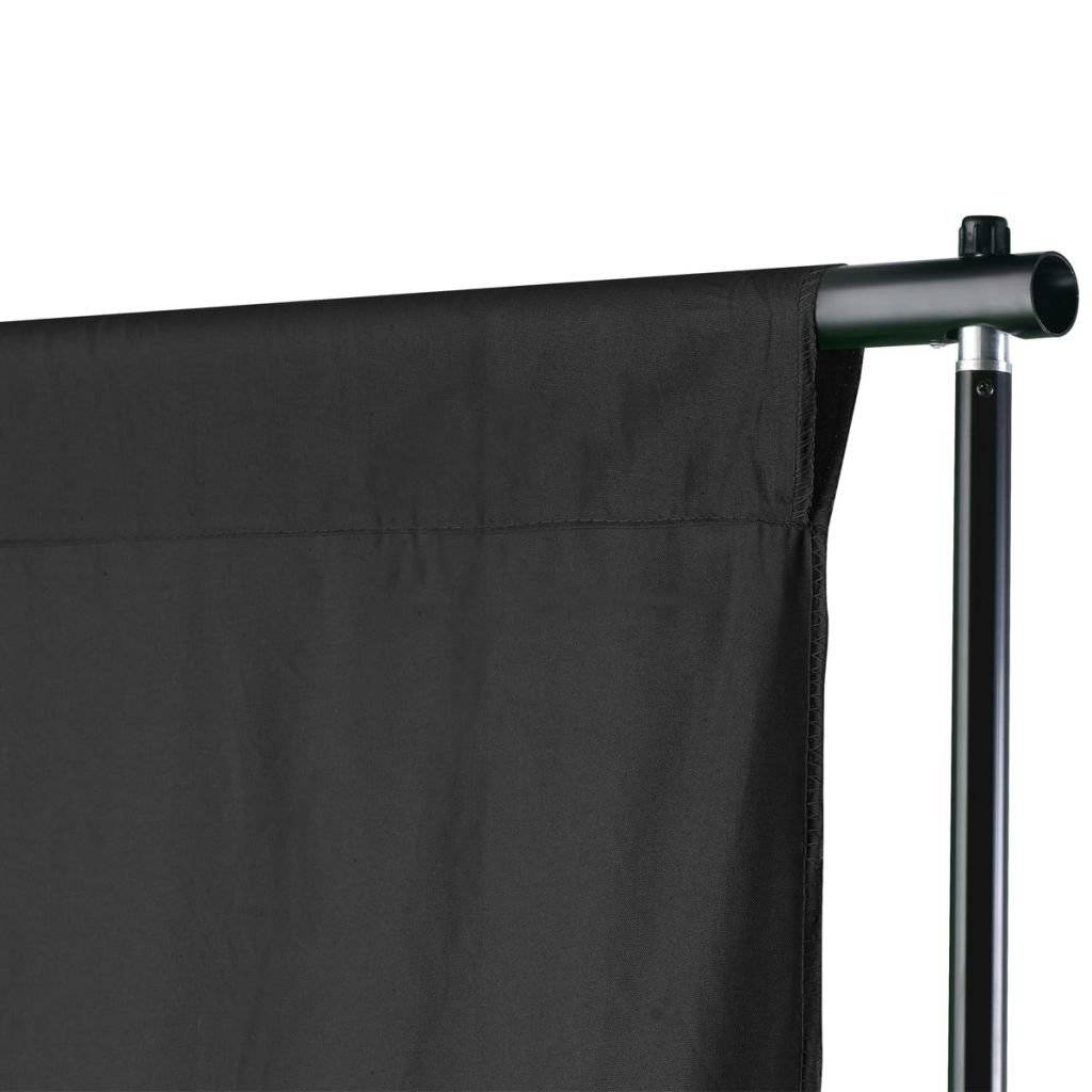 Fotohintergrund-System 600 x 300 cm Schwarz-1