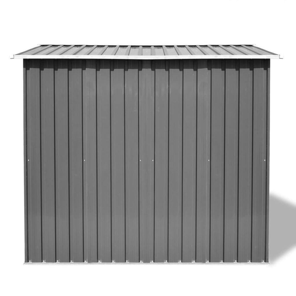 Gartenschuppen Grau Metall 257 x 205 x 178 cm-3