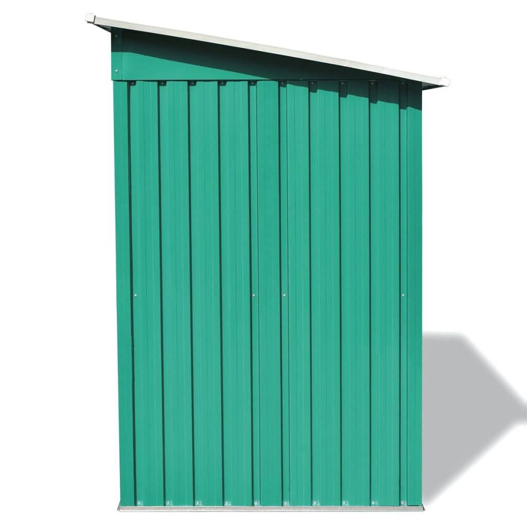 Gartenschuppen Grün Metall-4