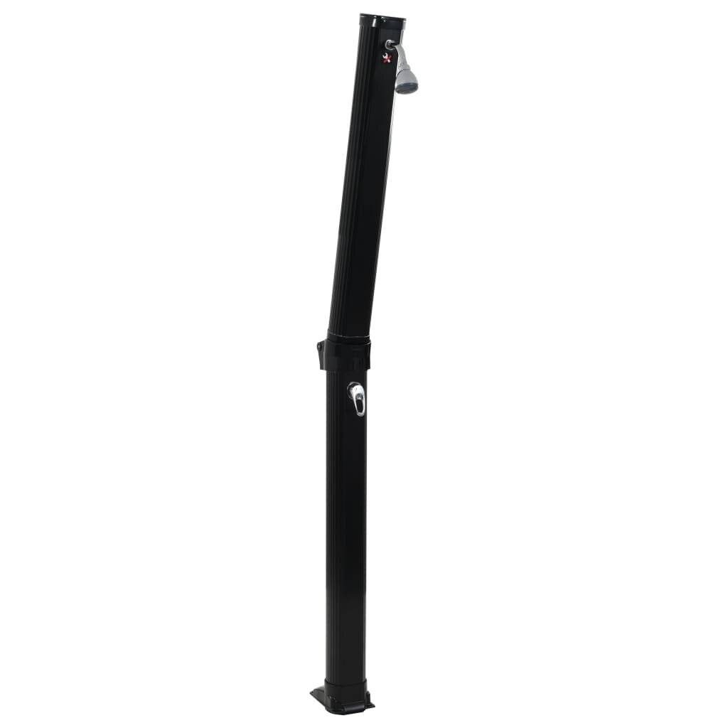 Faltbare Solardusche Schwarz 23 L 214 cm-1