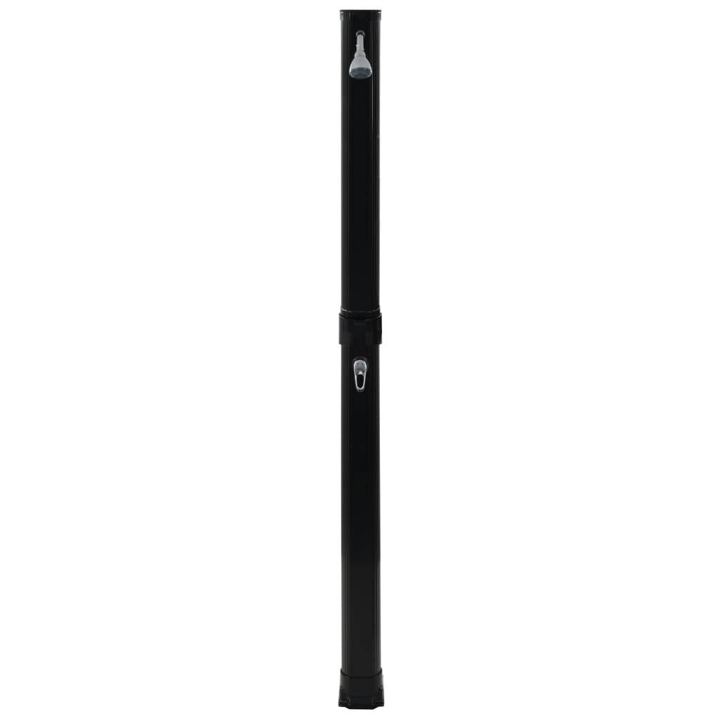 Faltbare Solardusche Schwarz 23 L 214 cm-2