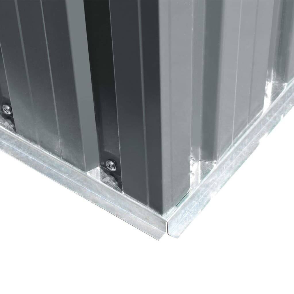 Gartenschuppen Grau Metall-6