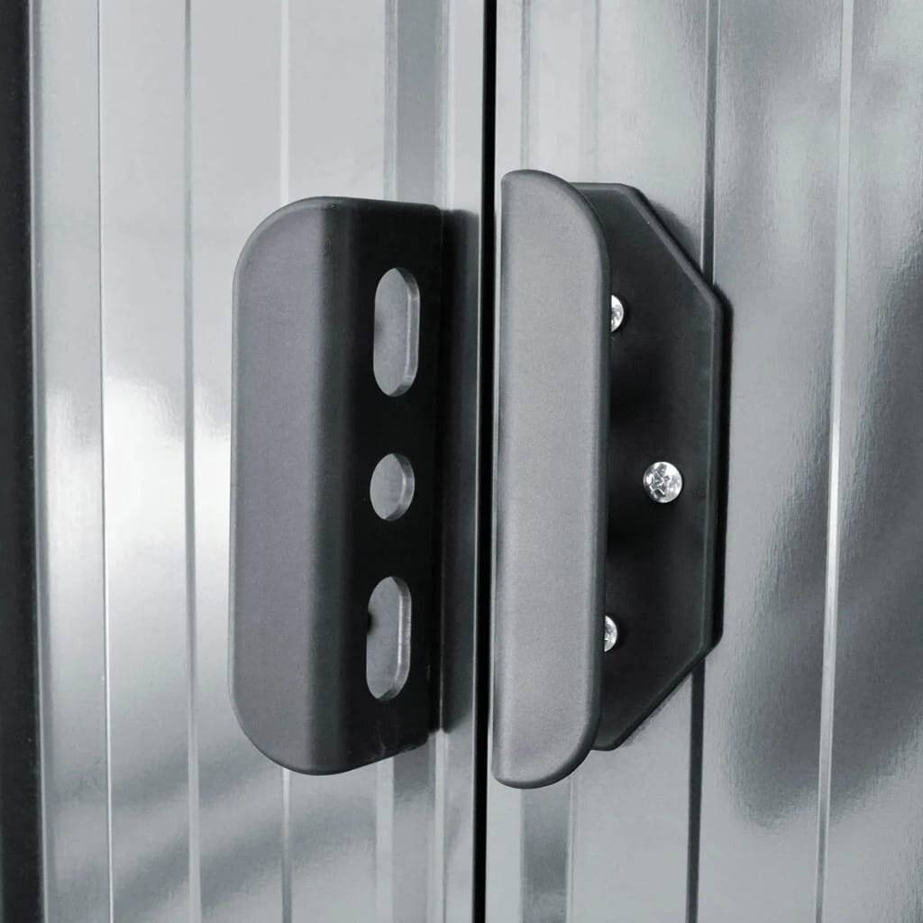 Gartenschuppen Grau Metall-2