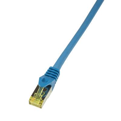 LogiLink Professional Patchkabel Cat.6A, 500 MHz, S/FTP, blau, 10m, GHMT zertifiziert