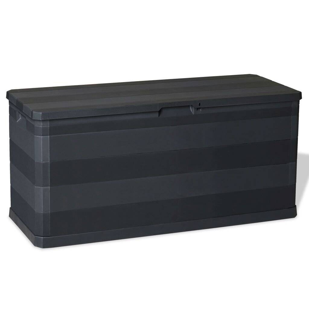 Gartenbox Schwarz 117×45×56 cm-0