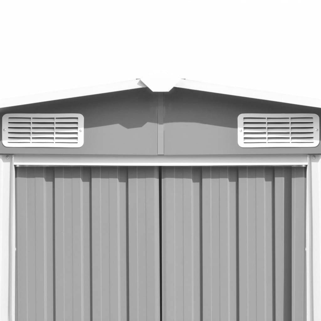 Symbolbild für vidaXL Gartenhaus 257x298x178 cm Metall Grau