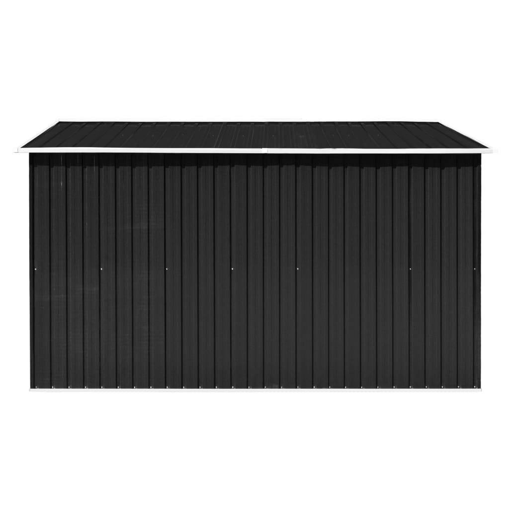 vidaXL Gerätehaus 257x298x178 cm Metall Anthrazit-6