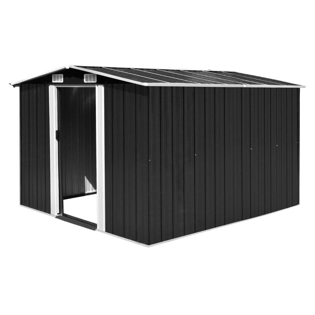 Geräteschuppen 257×298×178 cm Metall Anthrazit-0