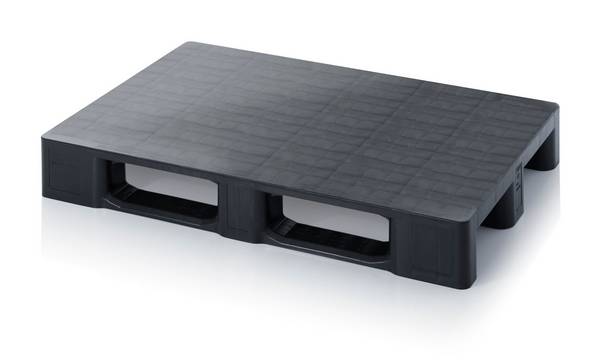 ESD-Paletten geschlossen ohne Sicherungsrand Typ ESD HD 1208 OS - 120 x 80 cm Verkehrsschwarz