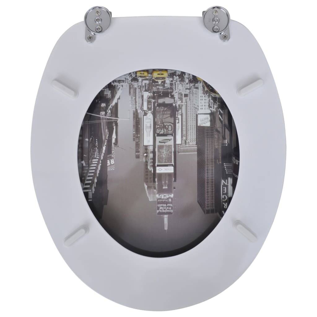 Toilettensitz WC-Sitz MDF New York Design-4