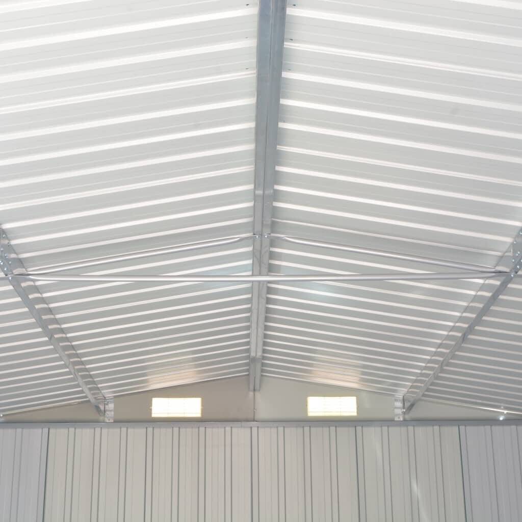 Geräteschuppen 257x398x178 cm Metall Anthrazit-1
