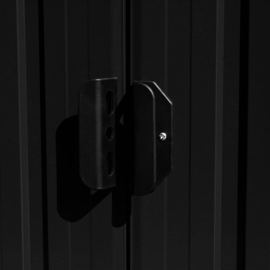 Geräteschuppen 257x398x178 cm Metall Anthrazit-2