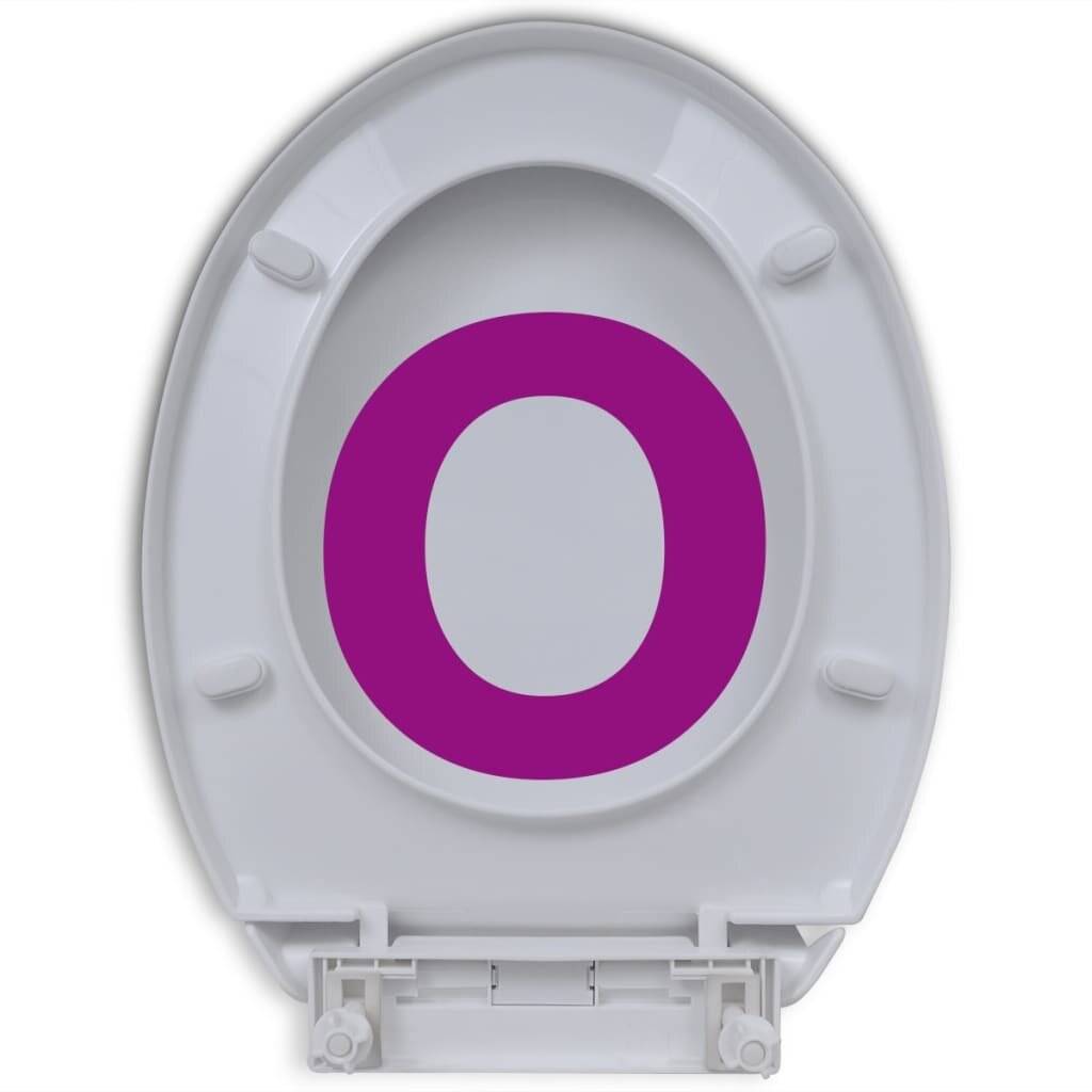 vidaXL Toilettensitz mit Absenkautomatik Weiß Oval-6