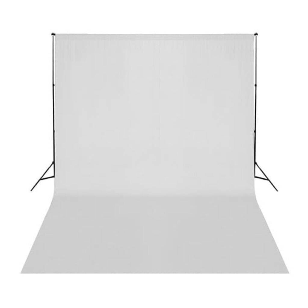 vidaXL Fotohintergrund ohne Ständer Baumwolle Weiß 500x300 cm-1