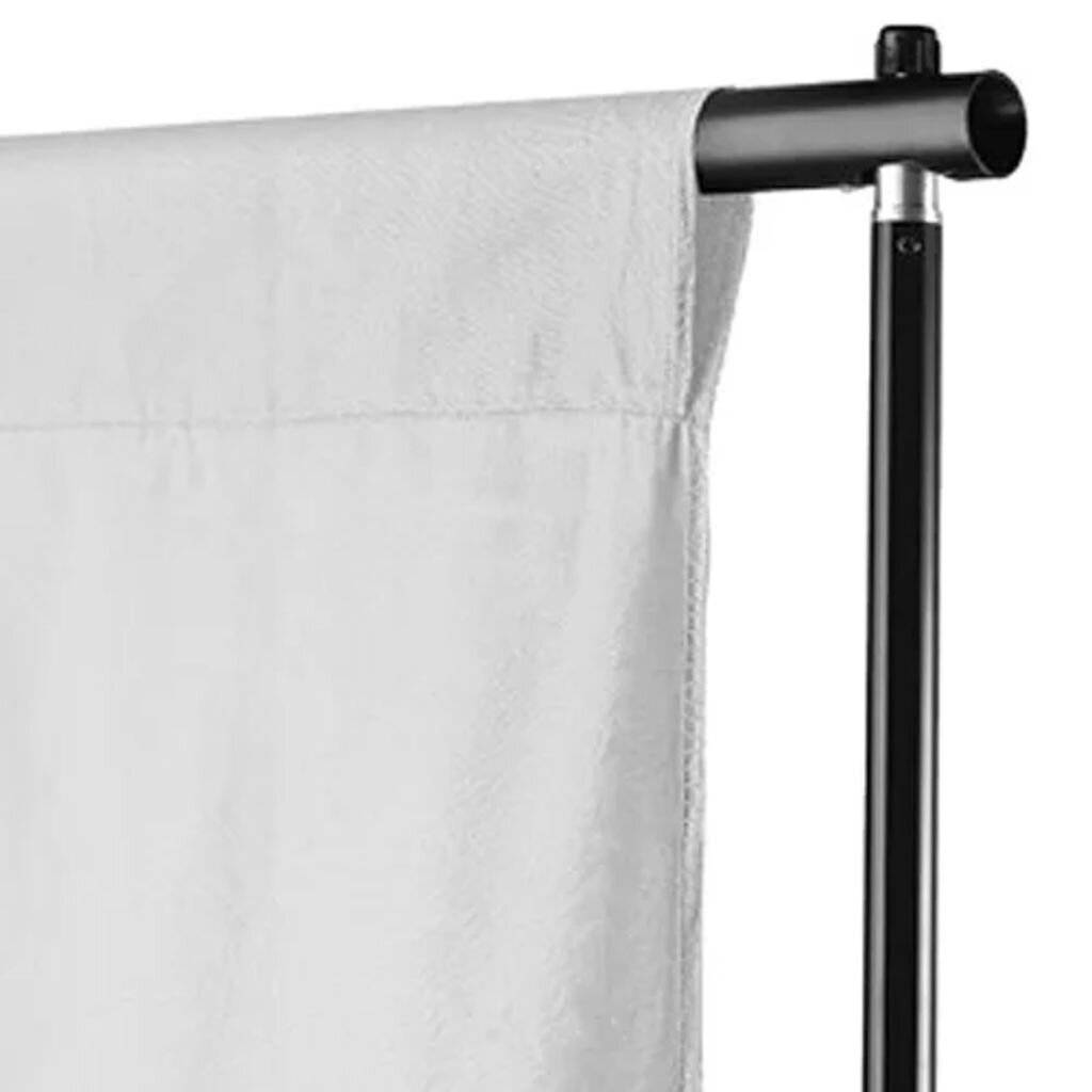vidaXL Fotohintergrund ohne Ständer Baumwolle Weiß 500x300 cm-2