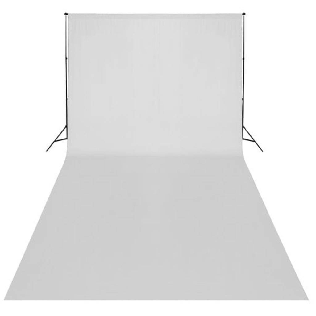 vidaXL Fotohintergrund ohne Ständer Baumwolle Weiß 600x300 cm-1