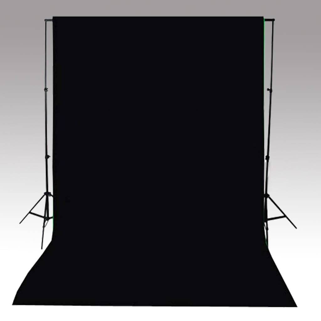 vidaXL Fotohintergrund ohne Ständer Baumwolle Schwarz 500x300 cm-3