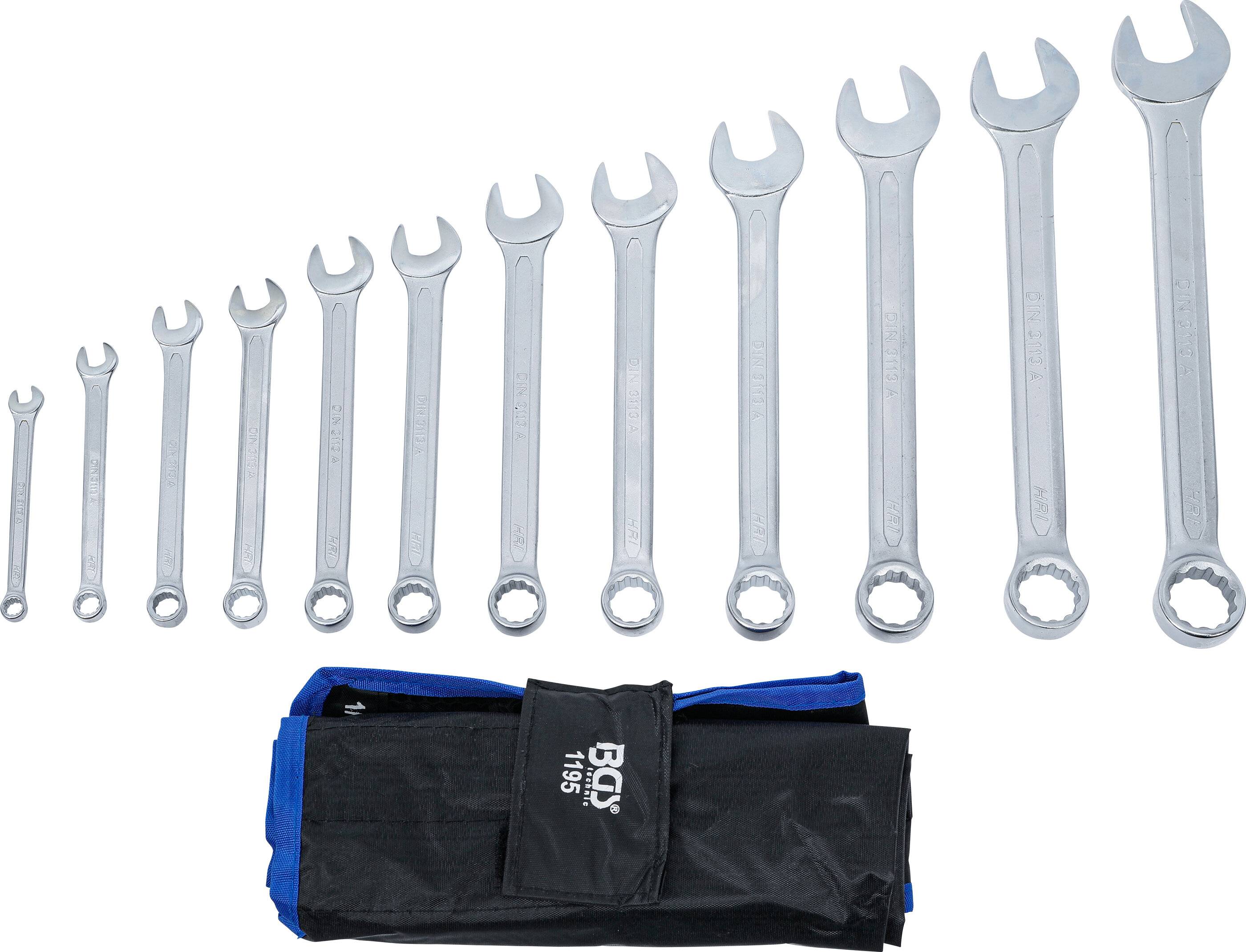 Maul-Ringschlüssel-Satz Zollgrößen SW 1/4" - 15/16" 12-tlg.-3