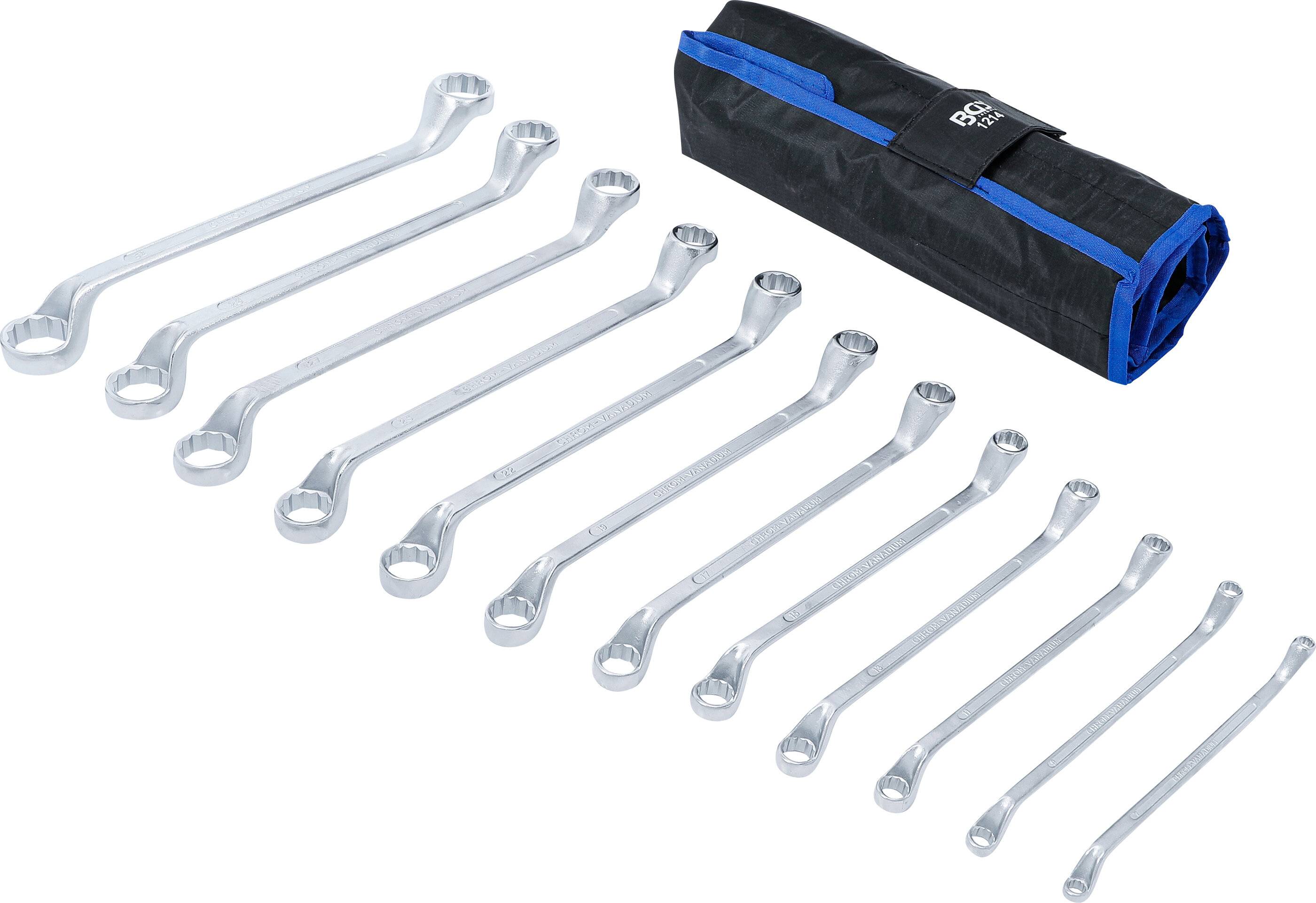 Doppel-Ringschlüssel-Satz gekröpft SW 6 x 7 - 30 x 32 mm 12-tlg.-1