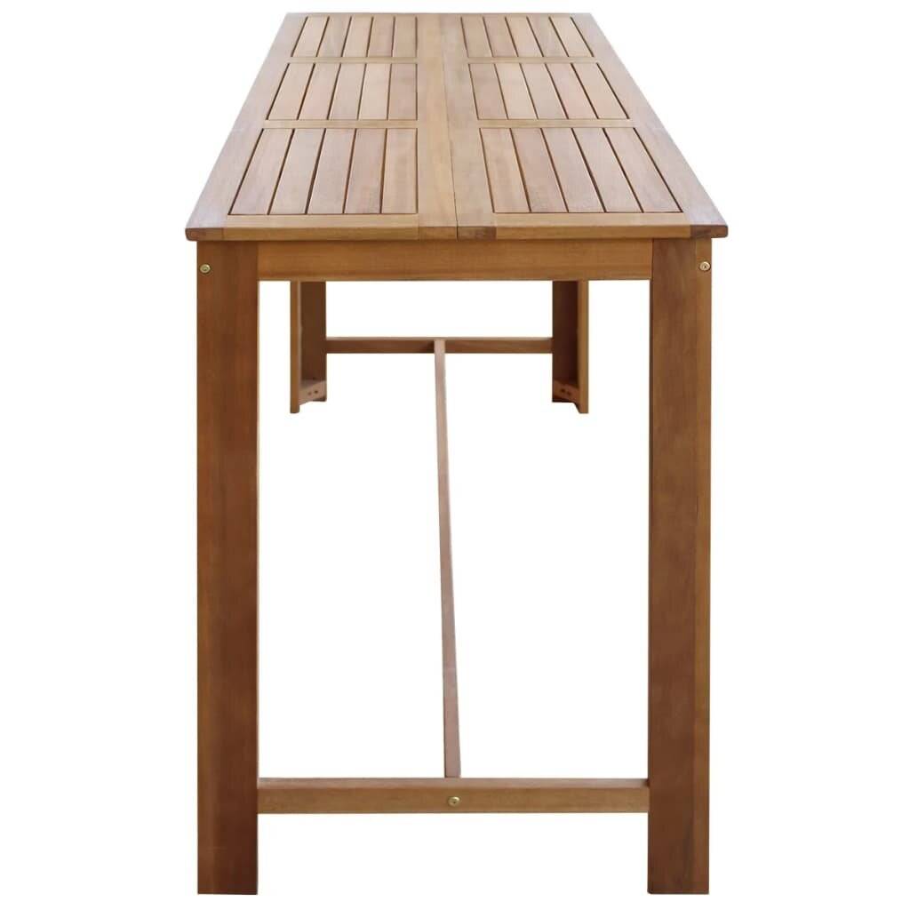 Bartisch Akazienholz Massiv 150 x 70 x 105 cm-2