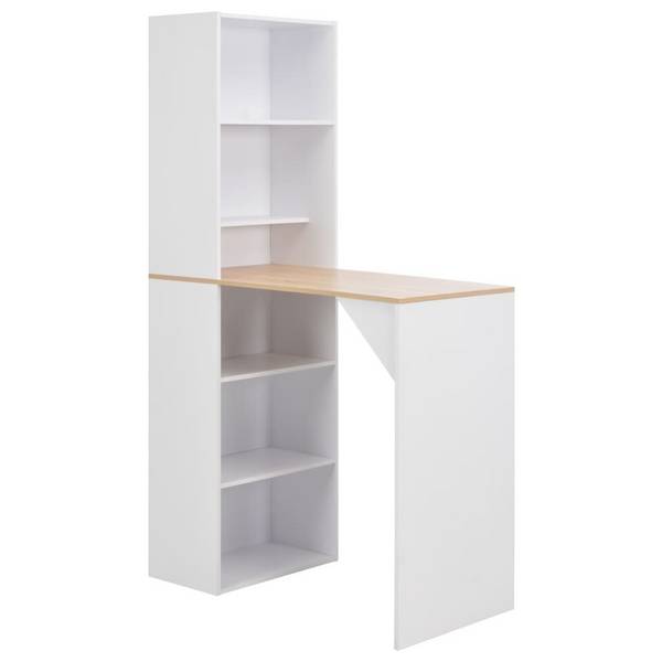 Bartisch mit Schrank Weiß 115 x 59 x 200 cm