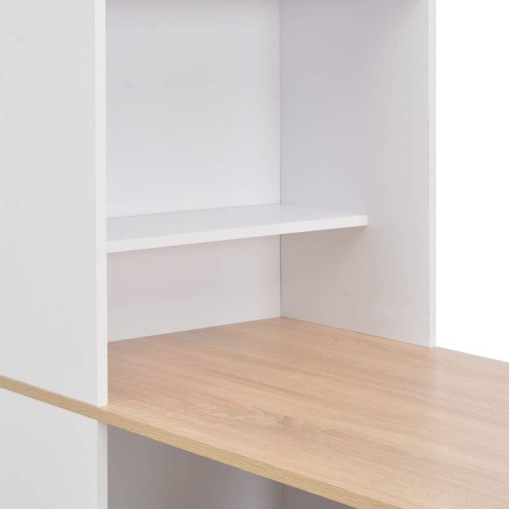 Bartisch mit Schrank Weiß 115 x 59 x 200 cm-4