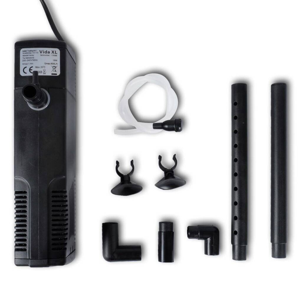 Aktivkohle Filterpumpe Aquariumfilter Aquafilter 800L/h-5