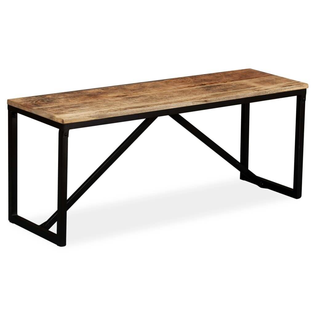 vidaXL Sitzbank Massiv-Mangoholz 110 x 35 x 45 cm-0