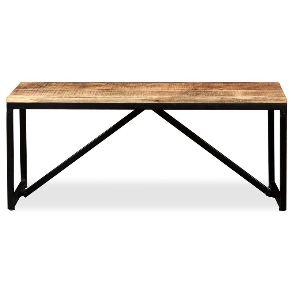 vidaXL Sitzbank Massiv-Mangoholz 110 x 35 x 45 cm-1
