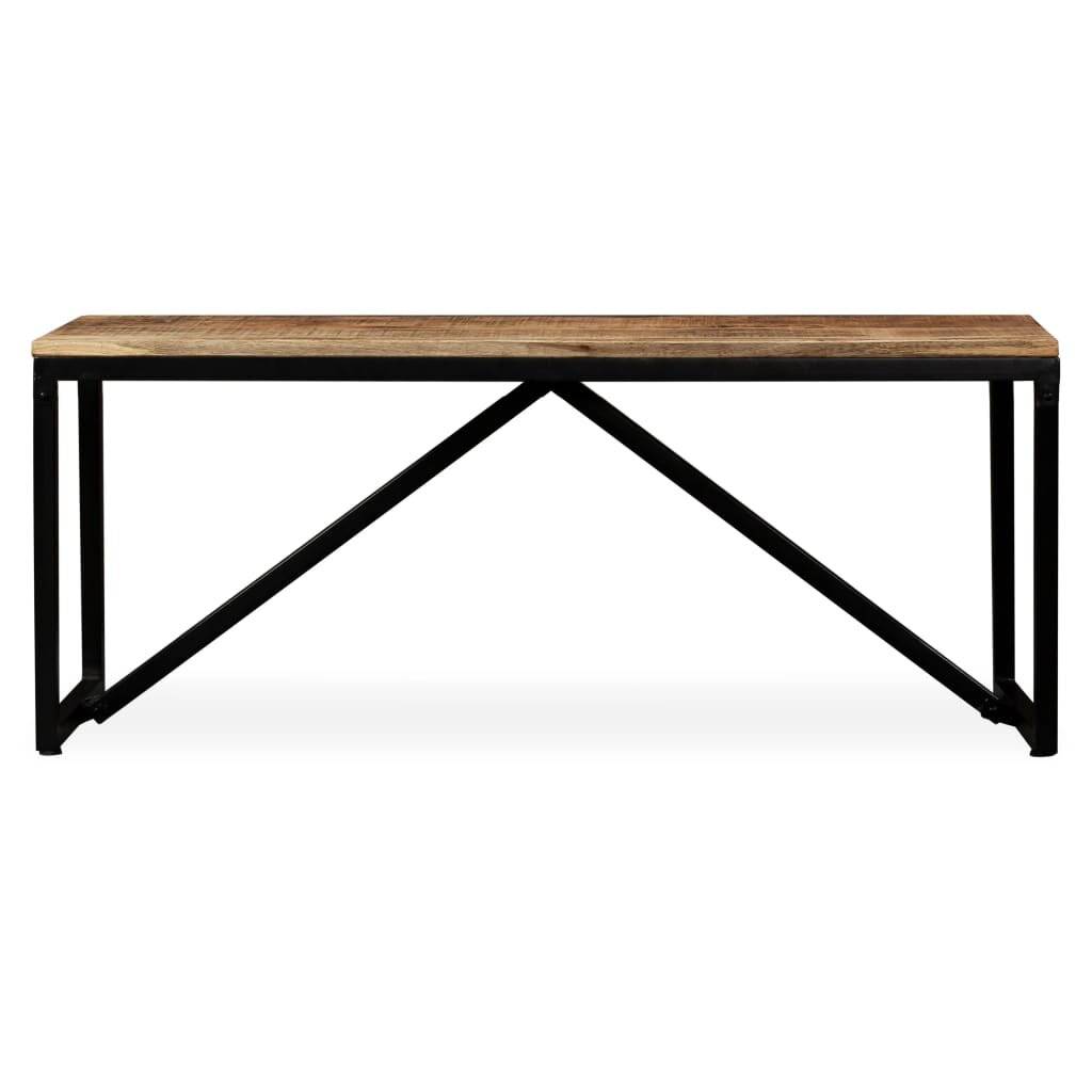 vidaXL Sitzbank Massiv-Mangoholz 110 x 35 x 45 cm-3