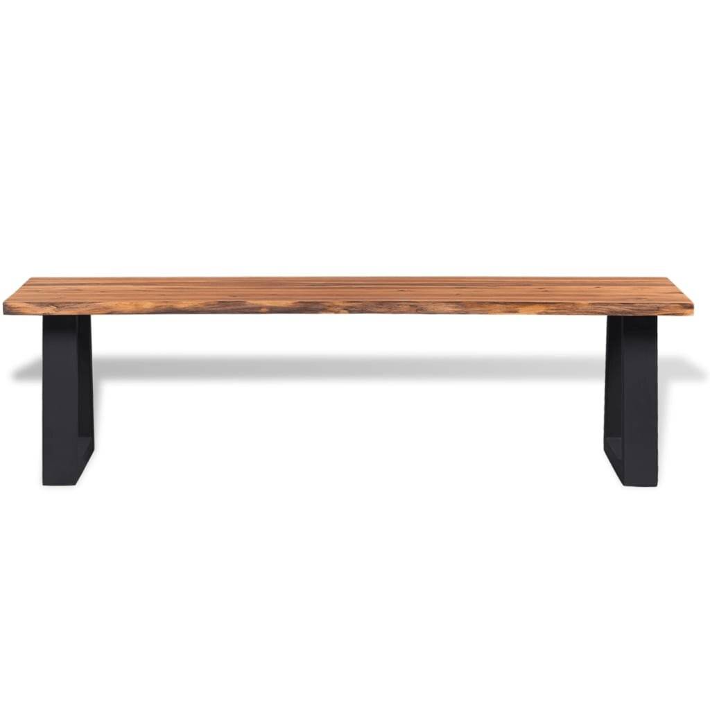Sitzbank Akazienholz Massiv 160 cm-1
