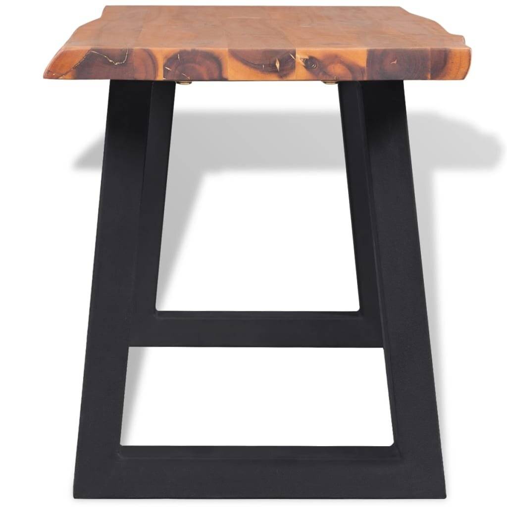 Sitzbank Akazienholz Massiv 160 cm-2