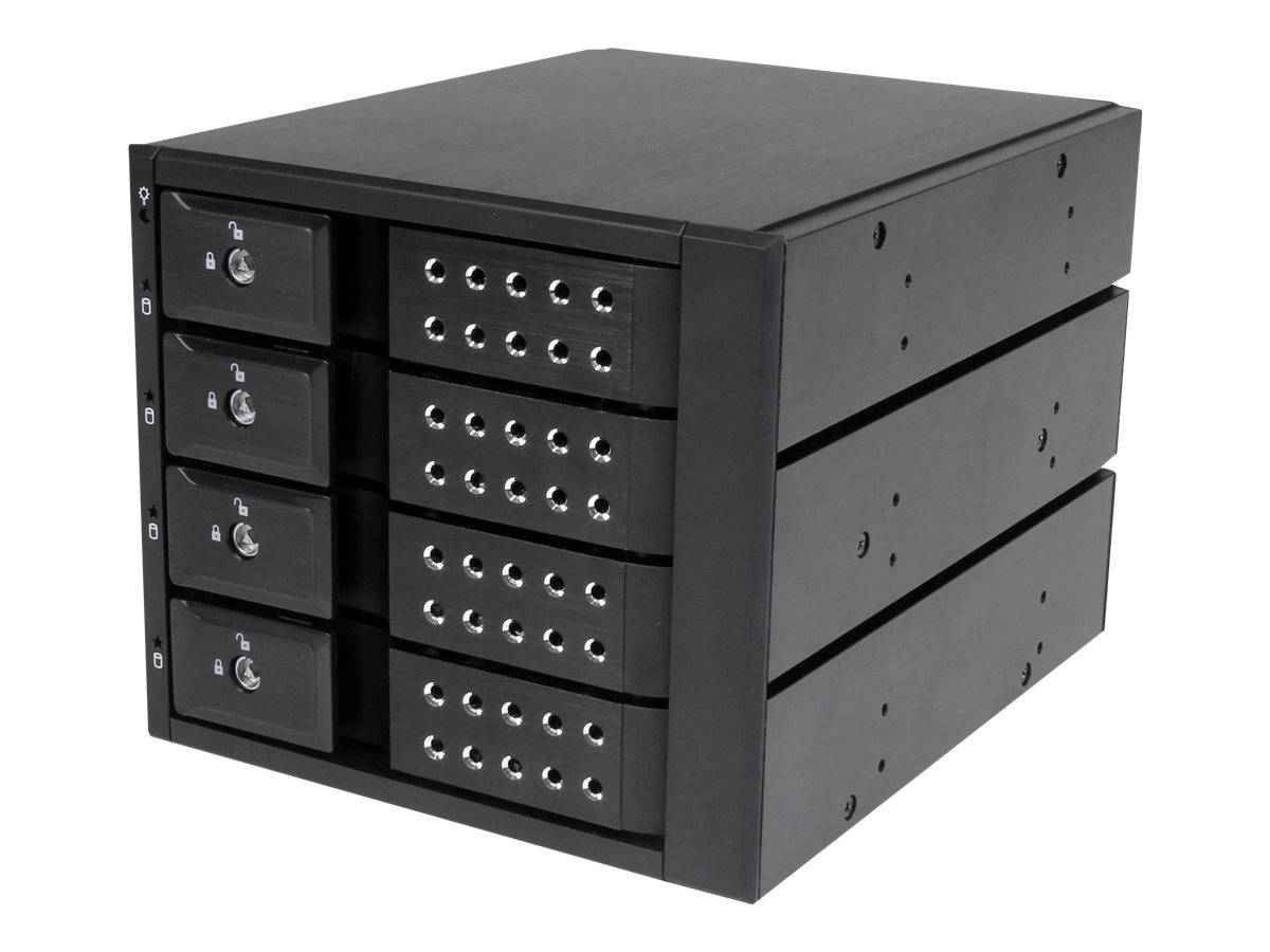 StarTech.com 4-fach 3,5 trägerloser SATA Festplatten Aluminium Wechselrahmen/Backplane - 4 Bay 3,5 Zoll (8,9cm)-0