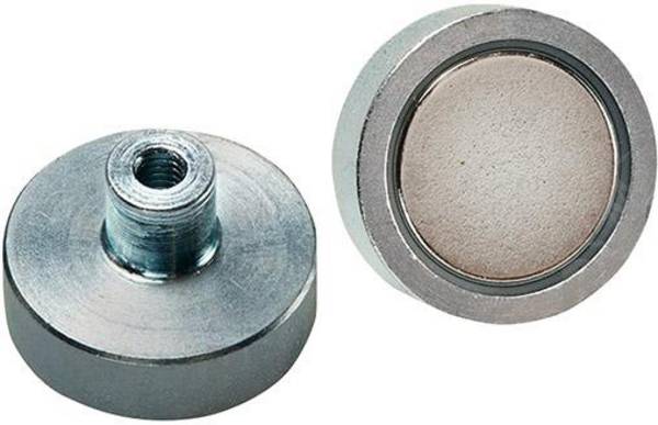 Flachgreifer-Magnet NdFeBmit Gewinde 20x6/ 13mm FORMAT