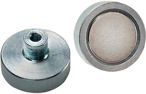 Flachgreifer-Magnet NdFeBmit Gewinde 20x6/ 13mm FORMAT-0